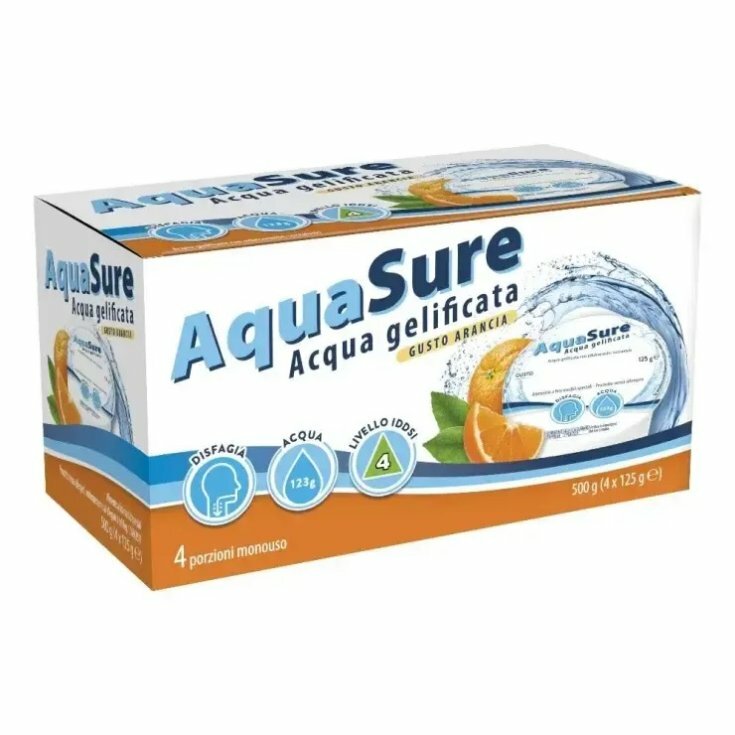 Aquasure Aqua Gelificata Arancia Edulcorata Multipack 4 Pezzi Da 125g ...