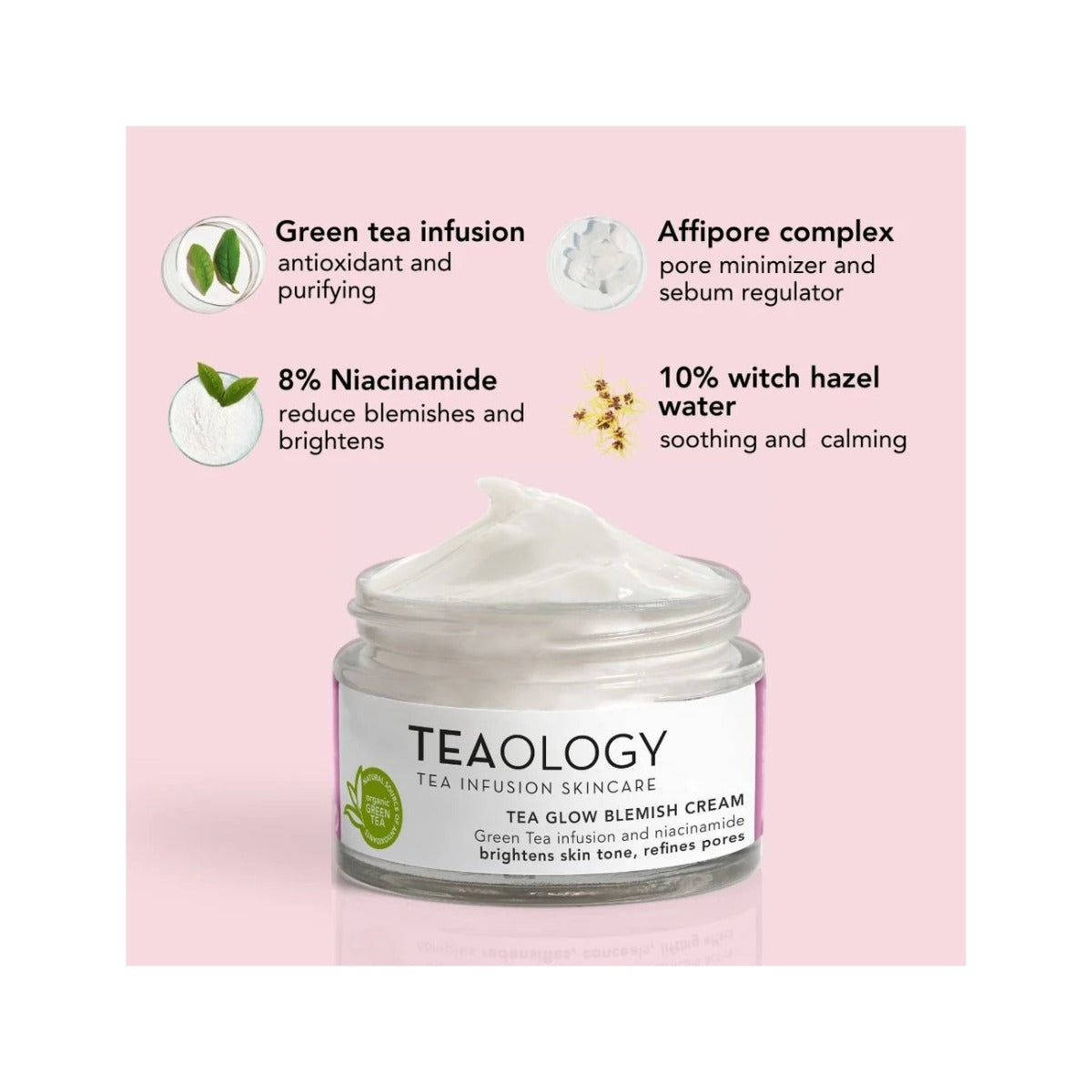 Teaology Glow Blemish Cream Crema Viso Idratante Anti-imperfezioni 50ml-4