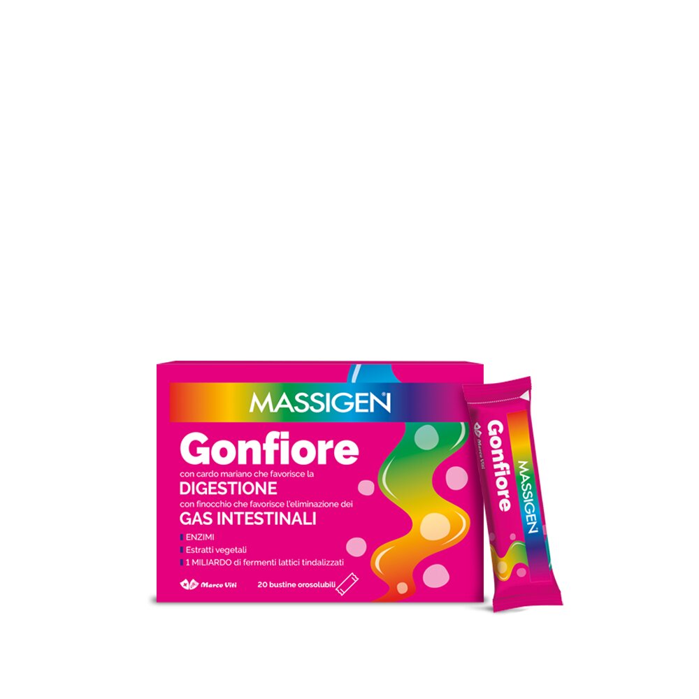 Massigen Gonfiore per il benessere intestinale 20 capsule-1