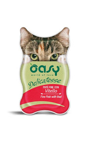 Oasy Wet Cat Delicatessse Patè Con Vitello Per Gatti 85g-1