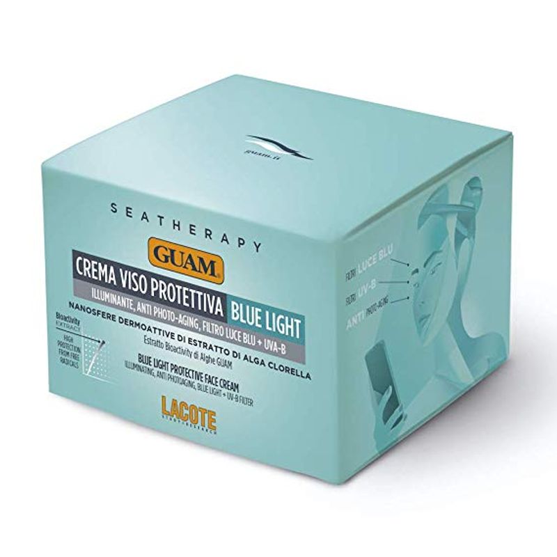 Guam crema viso protettiva blue light illuminante e anti-photo aging 50ml-1