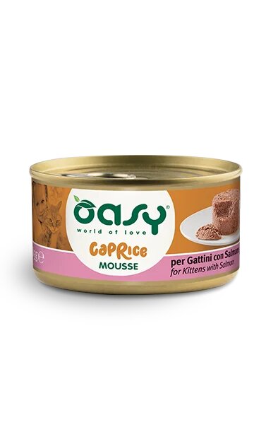 Oasy Caprice Mousse Con Salmone Per Gattini 85g-1