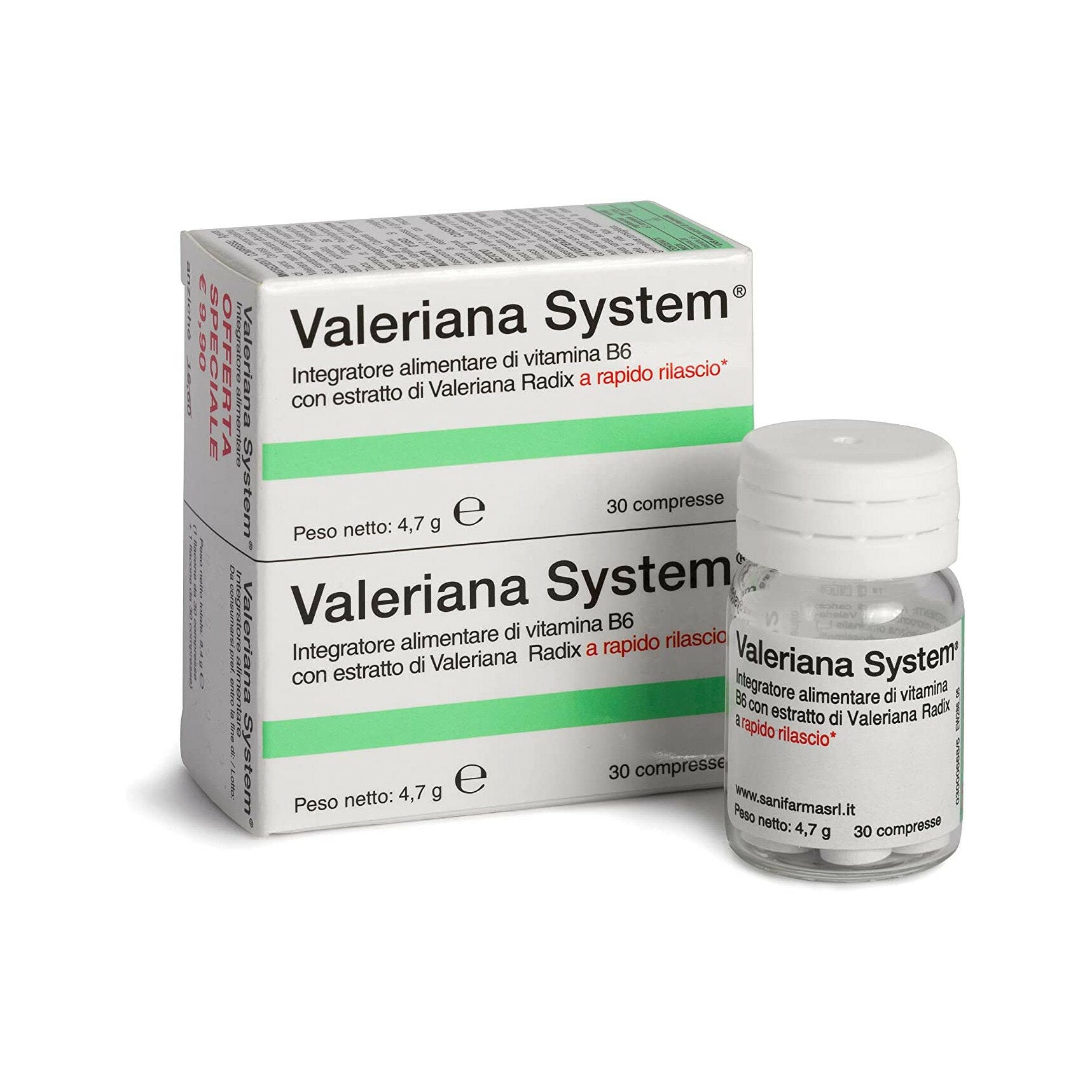Valeriana System a rapido rilascio per favorire il sonno 60 compresse-2