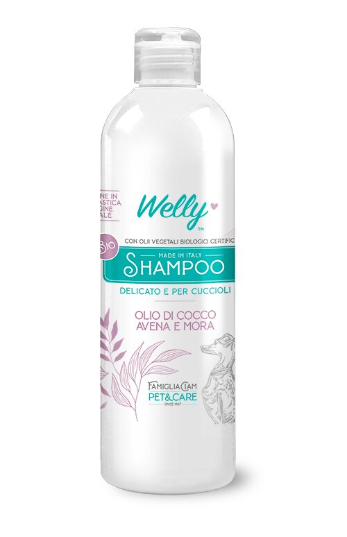 Welly Shampoo Olio Di Cocco Avena & Mora Per Cani Cuccioli 250ml-1