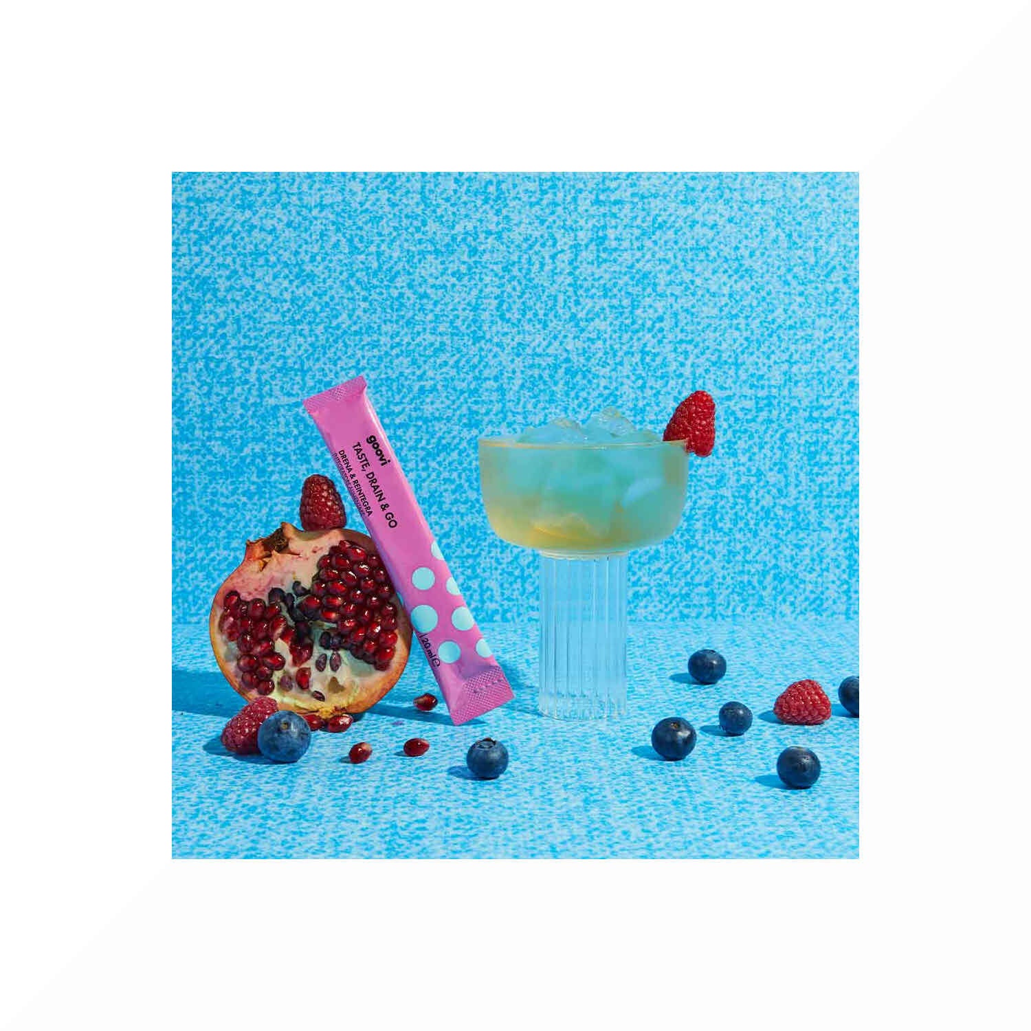 Goovi Taste Drain & Go Drenante Melograno e Frutti Di Bosco 24 Stick-3