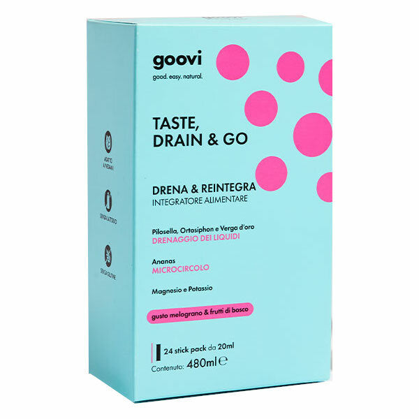 Goovi Taste Drain & Go Drenante Melograno e Frutti Di Bosco 24 Stick-5