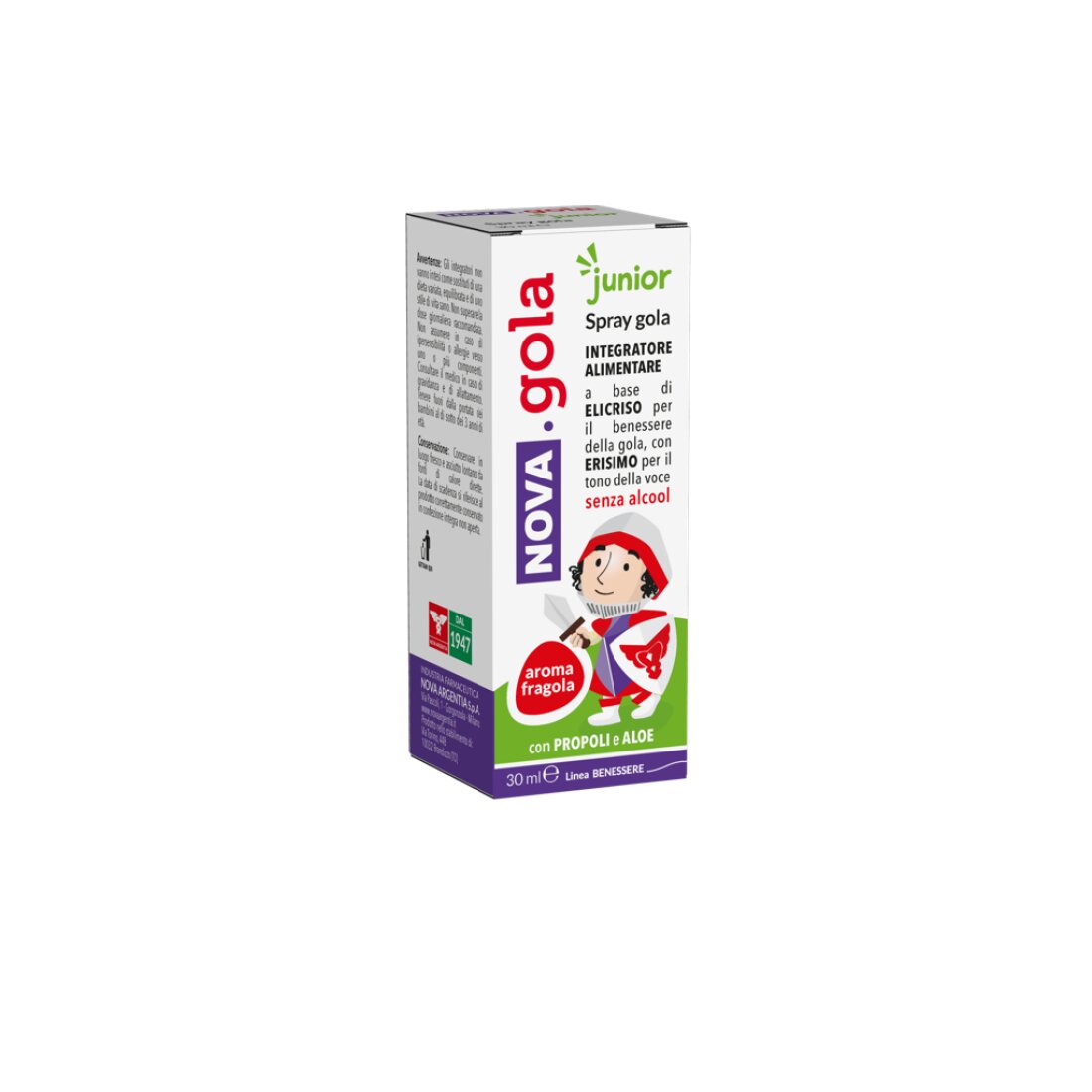 Nova Gola Spray Junior Gusto Fragola 30ml-1