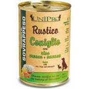 Unipro Rustico Coniglio Con Riso/Crusca/Ananas Per Cani Sovrappeso Barattolo 400g-1