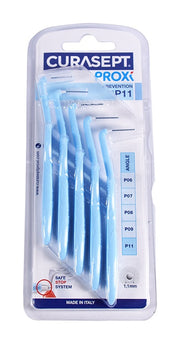 Curasept Proxi Prevention scovolino con testina angolata 11mm azzurro 5 pezzi-0