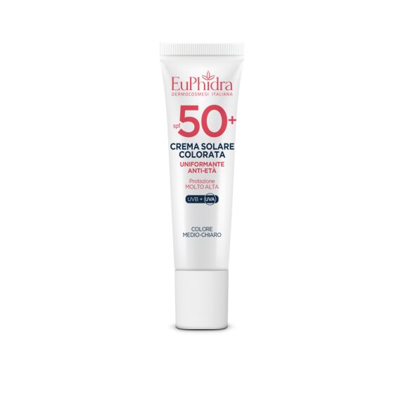 Euphidra Kaleido Crema Solare Viso Colorata Medio-Chiaro 30ml SPF50+-1