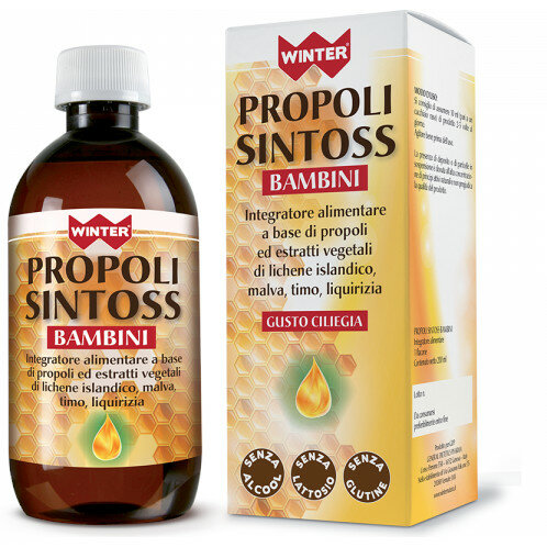 Winter Propoli Sintoss Bambini integratore di Propoli gusto ciliegia 200ml-2