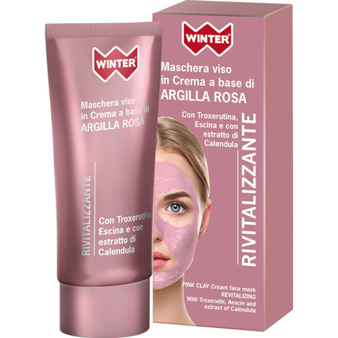 Winter Maschera Viso In Crema a Base di Argilla Rosa Rivitalizzante 50ml-2