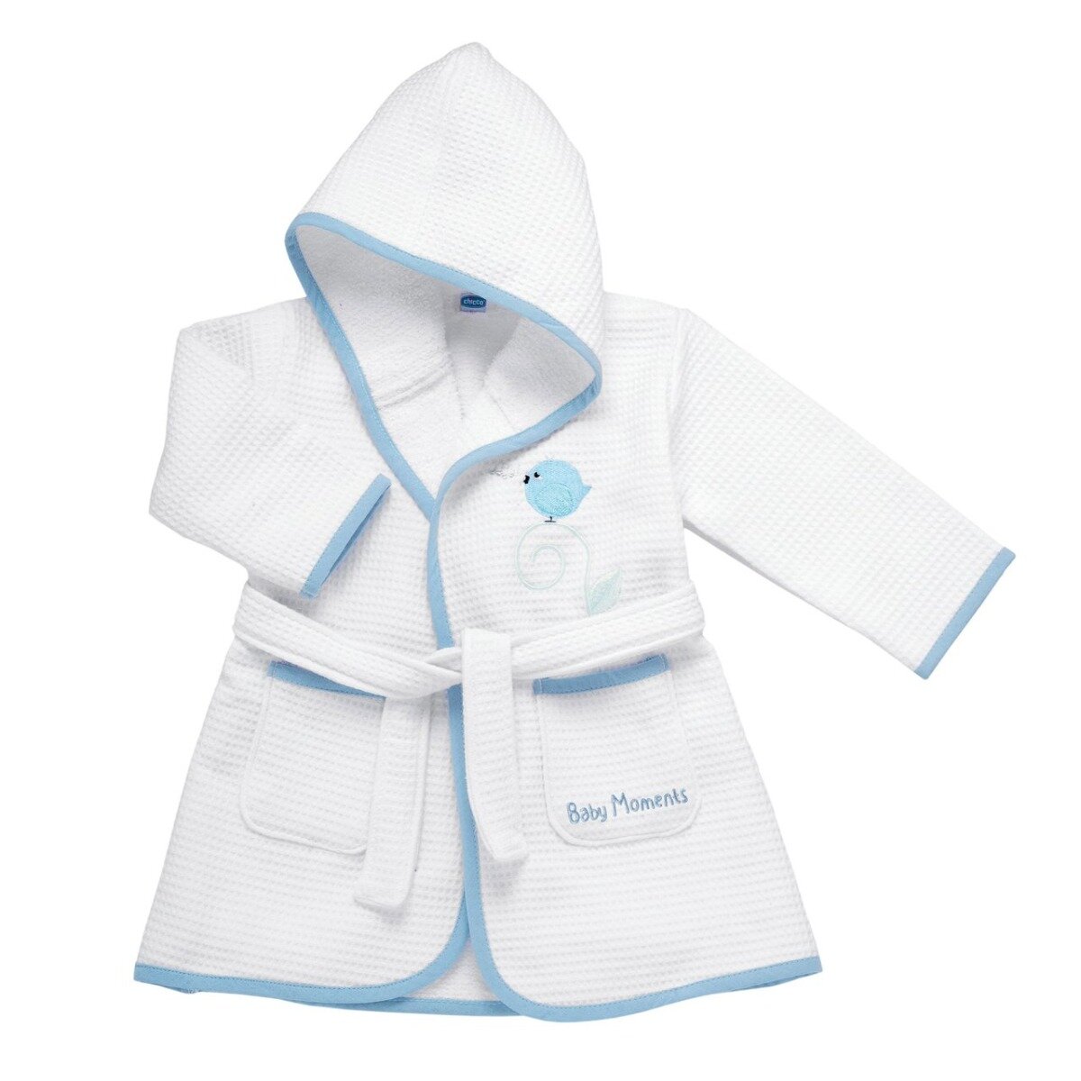 Chicco Accappatoio Tenero Uccellino Azzurro 12Mesi+-1