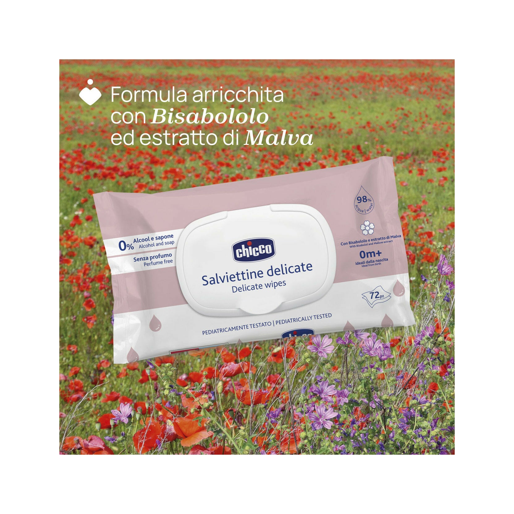 Chicco Salviettine Delicate 72 Pezzi-5