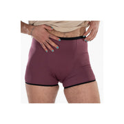 Fluyda Boxer Linea Basic Mutandina Assorbente Nero/Vinaccia Taglia M-1