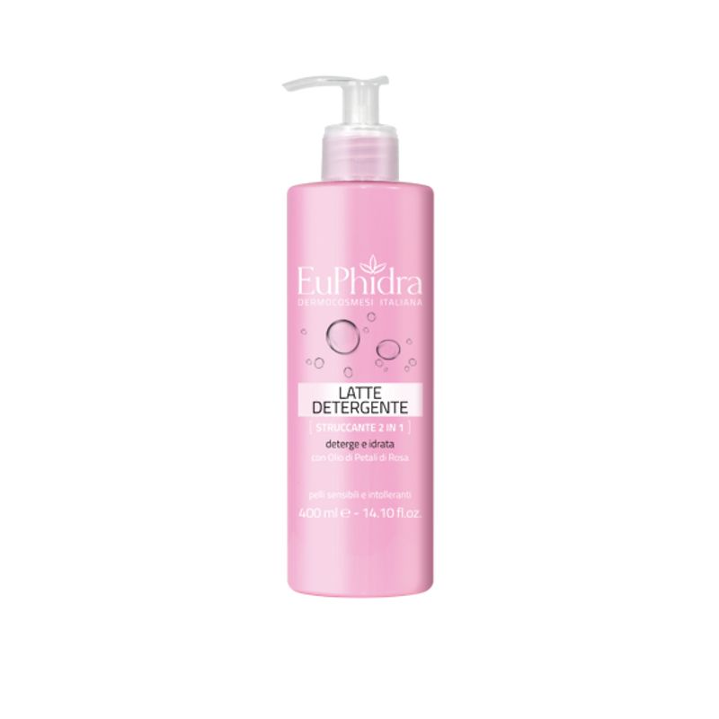 EuPhidra Latte Detergente struccante 2 in 1 deterge e idrata 400ml-1