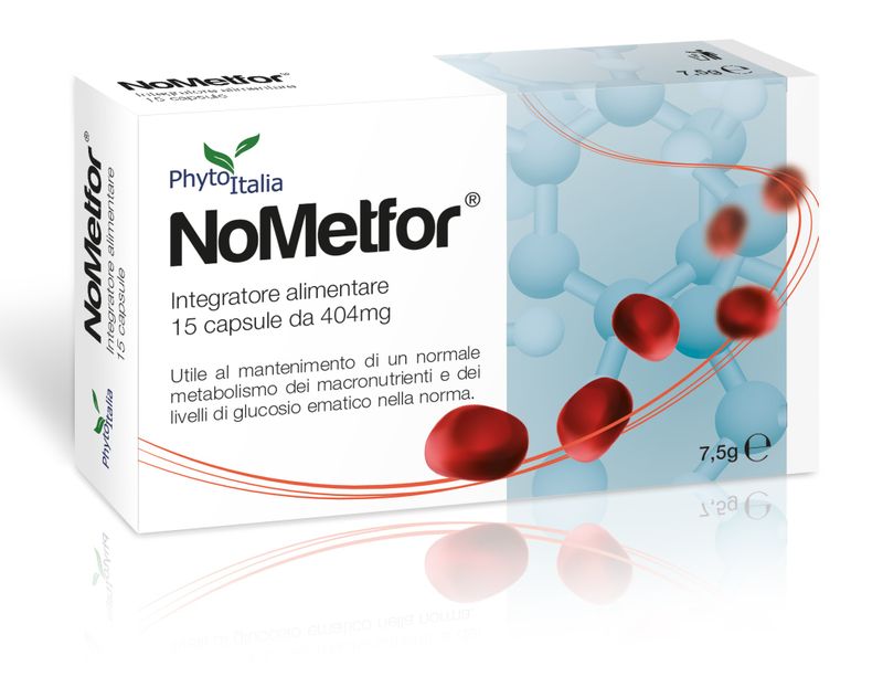 Phytoitalia Nometfor utile contro la glicazione e l'ossidazione 15 compresse-1