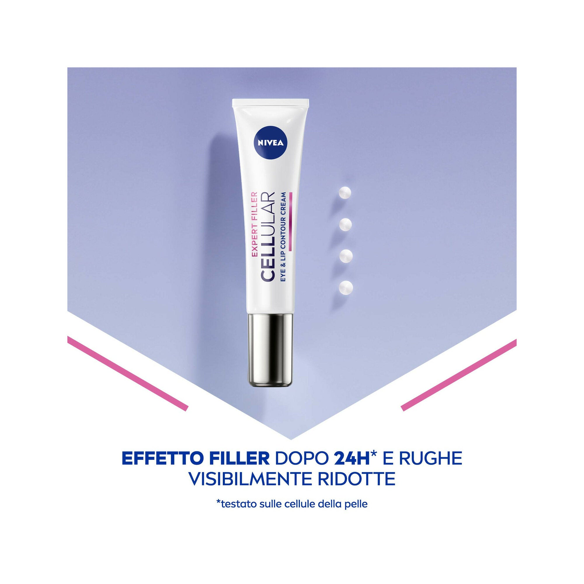 Nivea Cellular Expert Filler Contorno Occhi & Labbra Anti-età 15ml Crema Viso Occhi E Labbra-14