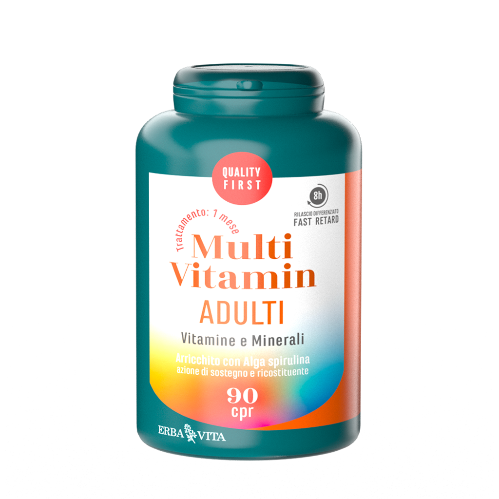 Erba Vita MultiVitamin Adulti Vitamine E Minerali 90 Compresse-1