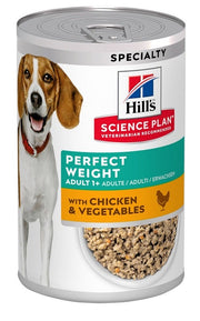 Hill's Science Plan Perfect Weight Umido Per Cani Pollo/Verdure Lattina 363gr-2
