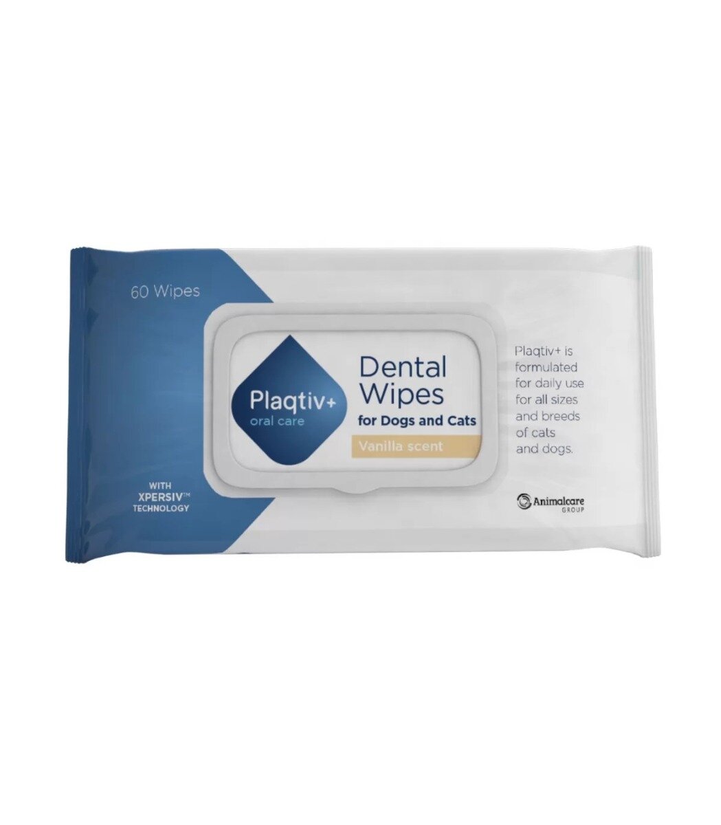 Plaqtiv Oral Care Per Cani E Gatti 64 Salviette Dentali-1