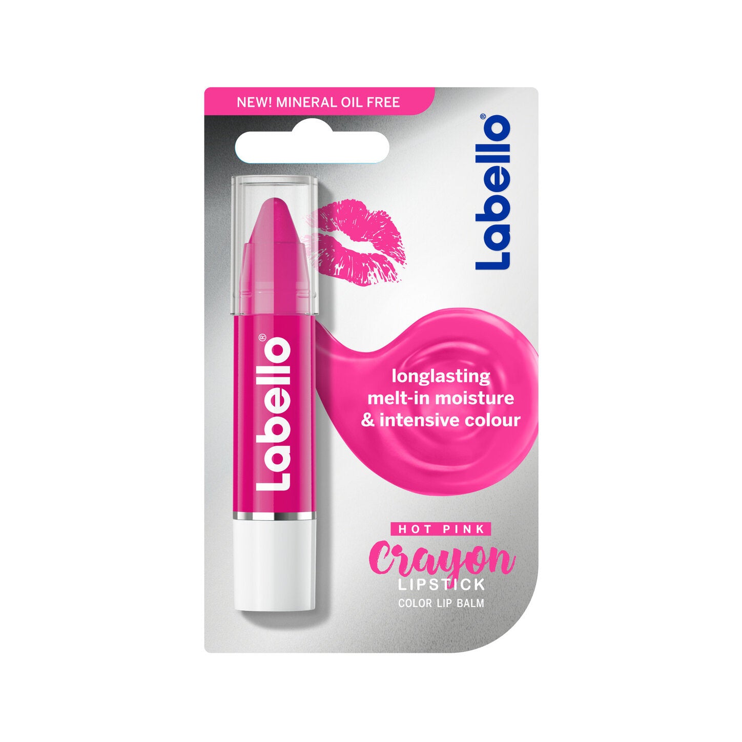Labello Crayon Hot Pink Lipstick 3g-2