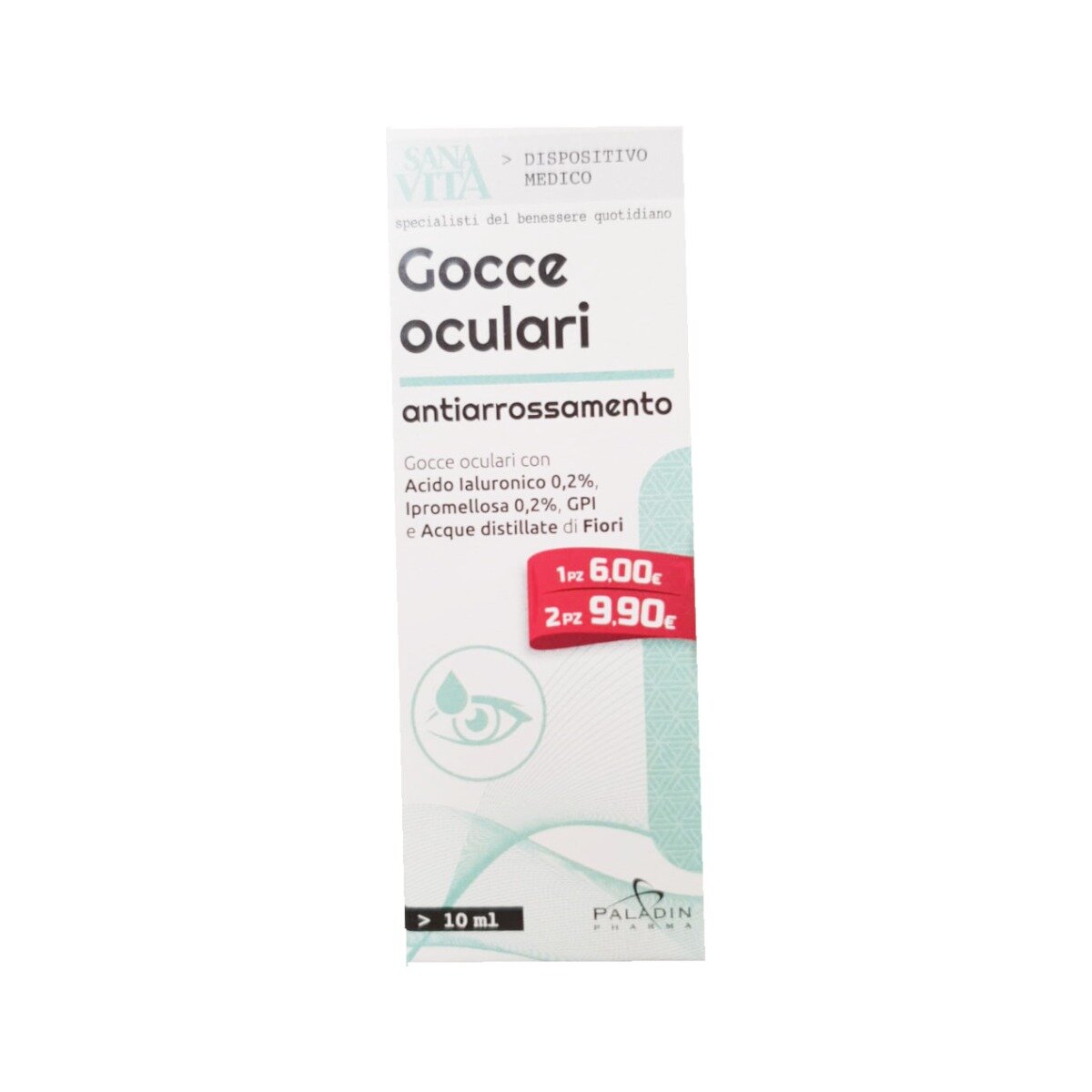 Sanavita Gocce Oculari anti-arrossamento 10ml-1