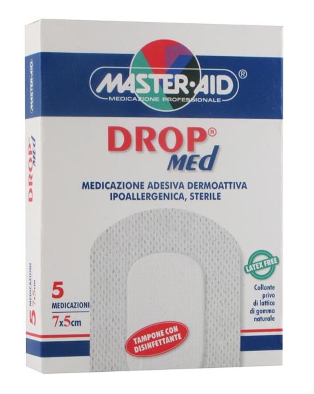 Master-Aid Drop Med cerotto medicazione adesiva 7 x 5 cm 5 pz-1