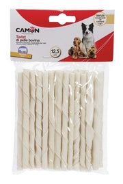 Camon Rolls In Pelle Bovina Per Cani 12,5cmx9/10mm 25 Pezzi-1