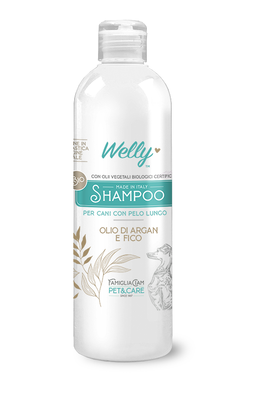 Welly Shampoo Olio Di Argan & Fico Per Cani Con Pelo Lungo 250ml-1