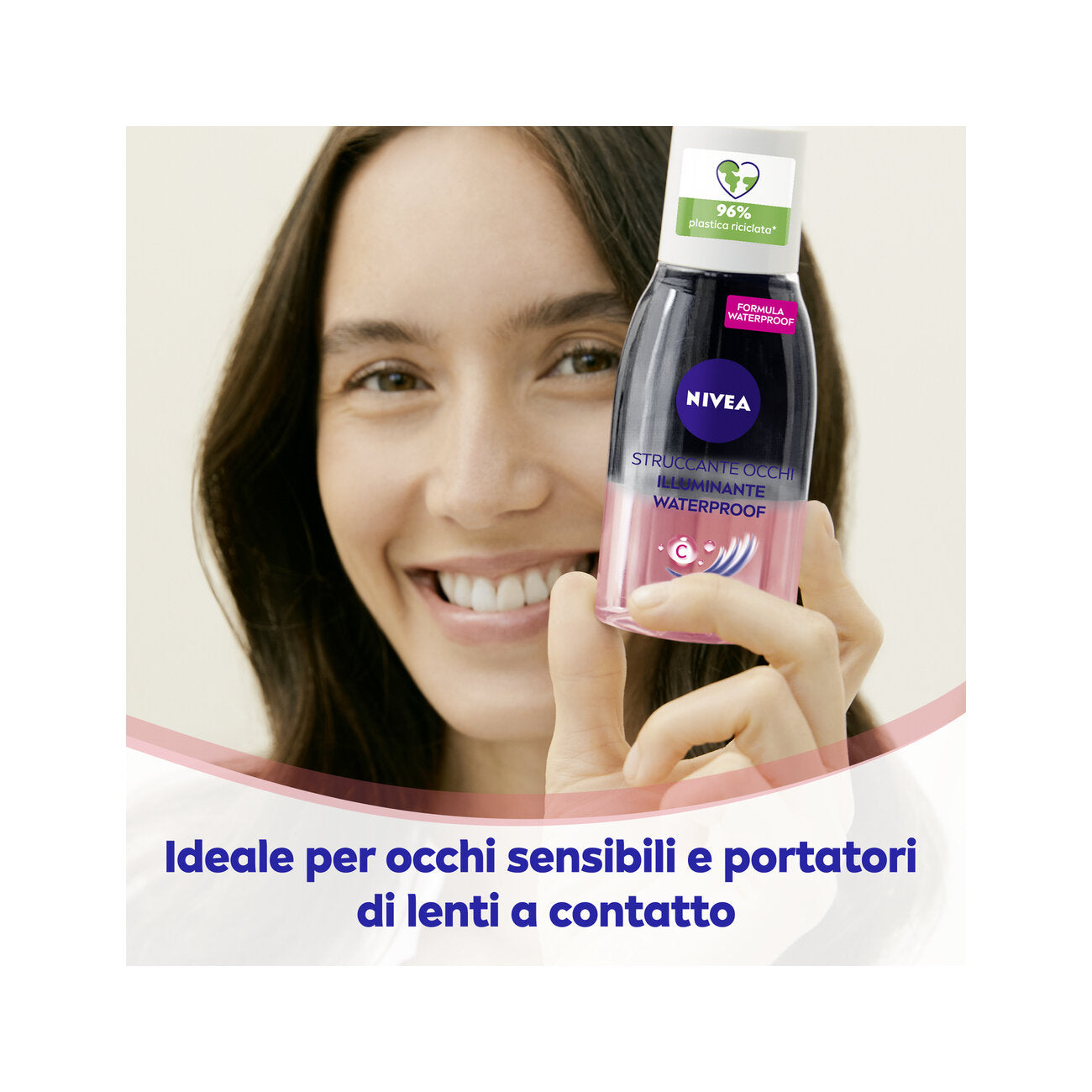 Nivea Struccante Occhi Bifase Illuminante Waterproof Olio Struccante Bifasico Per Gli Occhi 125ml-4