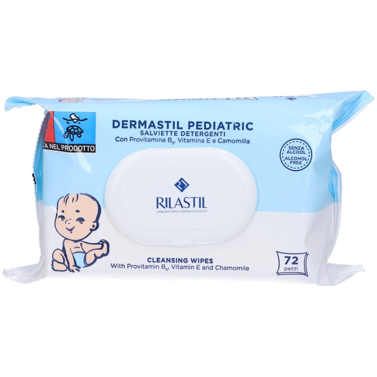 Rilastil Dermastil Salviette Detergenti ng 72 Pezzi-1