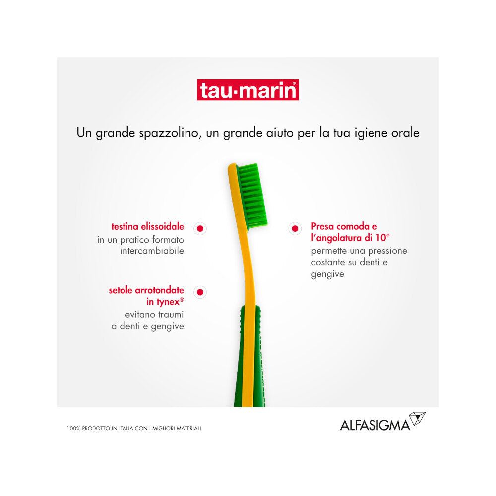 Tau-marin Spazzolino Magnum con testina intercambiabile medio-4