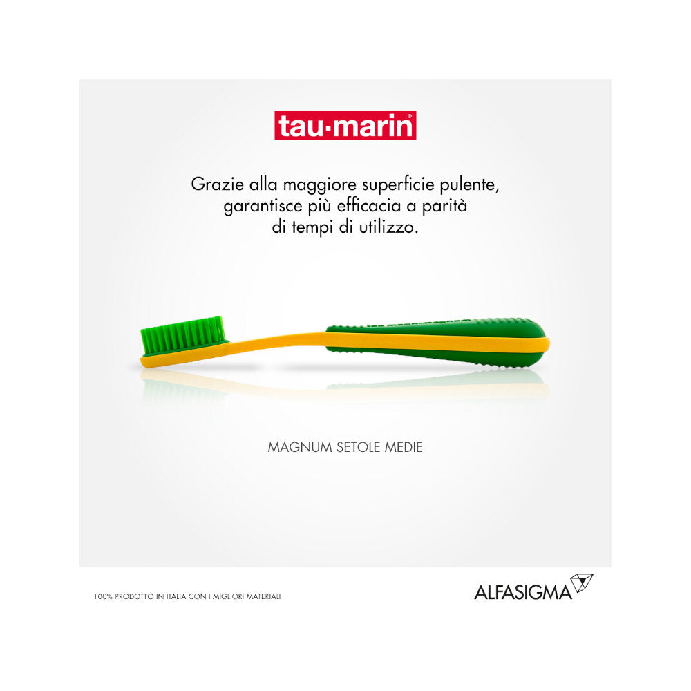 Tau-marin Spazzolino Magnum con testina intercambiabile medio-5