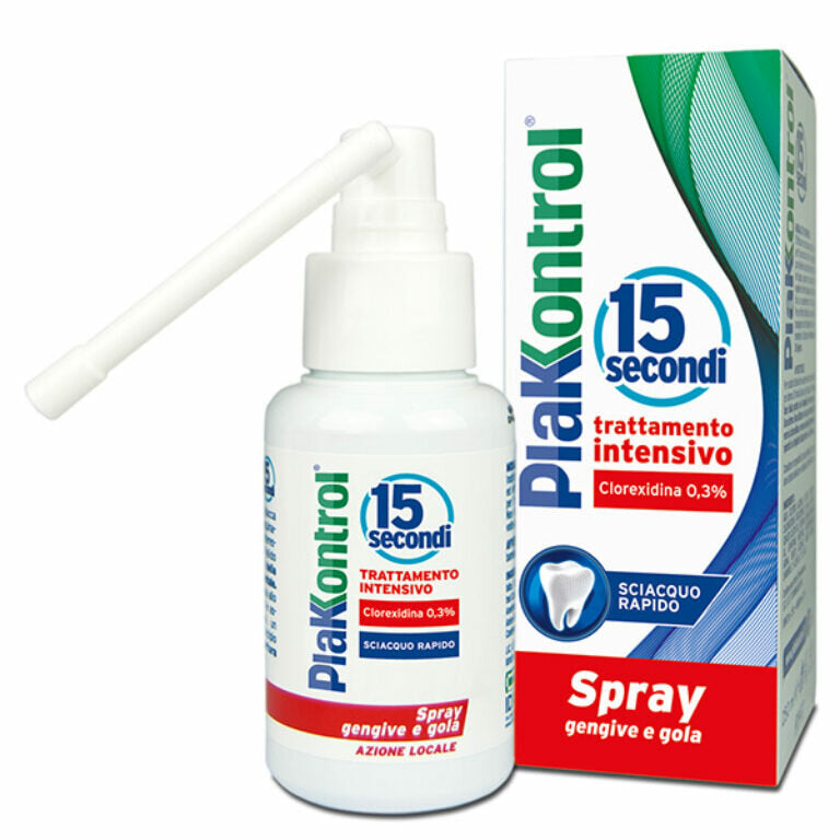 Plakkontrol 15 Secondi collutorio spray trattamento intensivo 50ml-2