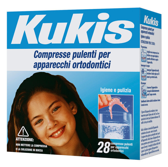 Kukis Compresse pulenti per apparecchi ortodontici 28 compresse effervescenti-2