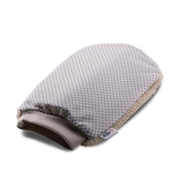 Isha Cosmetics guanto esfoliante per viso e corpo colore bianco 1 pezzo-2