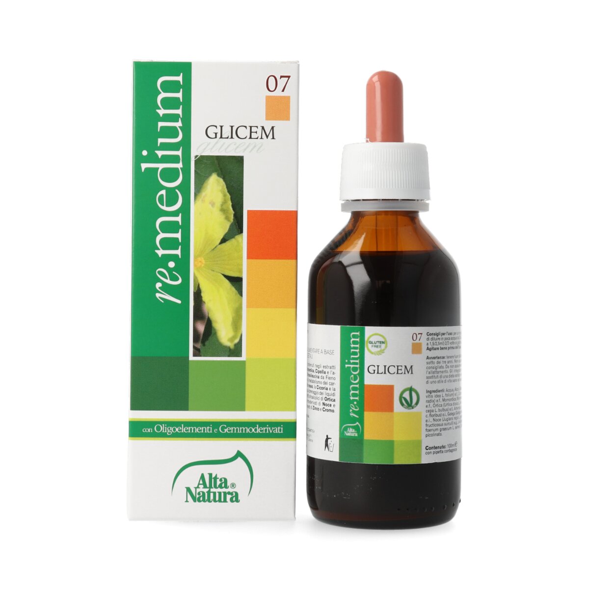 Alta Natura Re.Medium 07 Glicem integratore alimentare 100ml-2