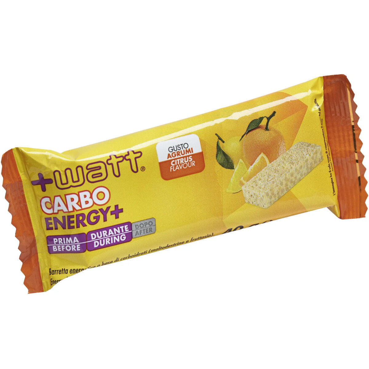 +Watt Carbo Energy+ Barretta Energetica Gusto Agrumi 40g-3