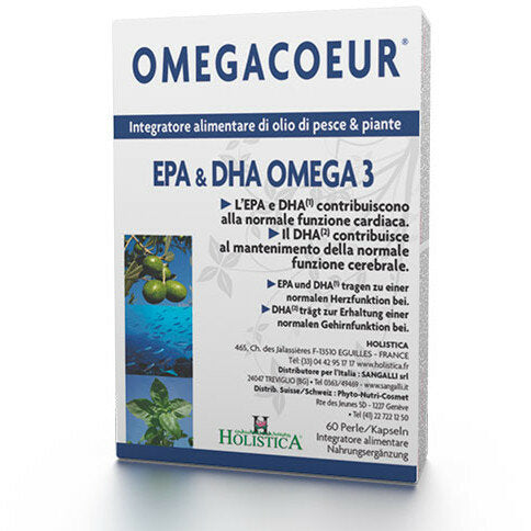 Omegacoeur integratore di  olio di pesce selvaggio e piante 60 capsule-2