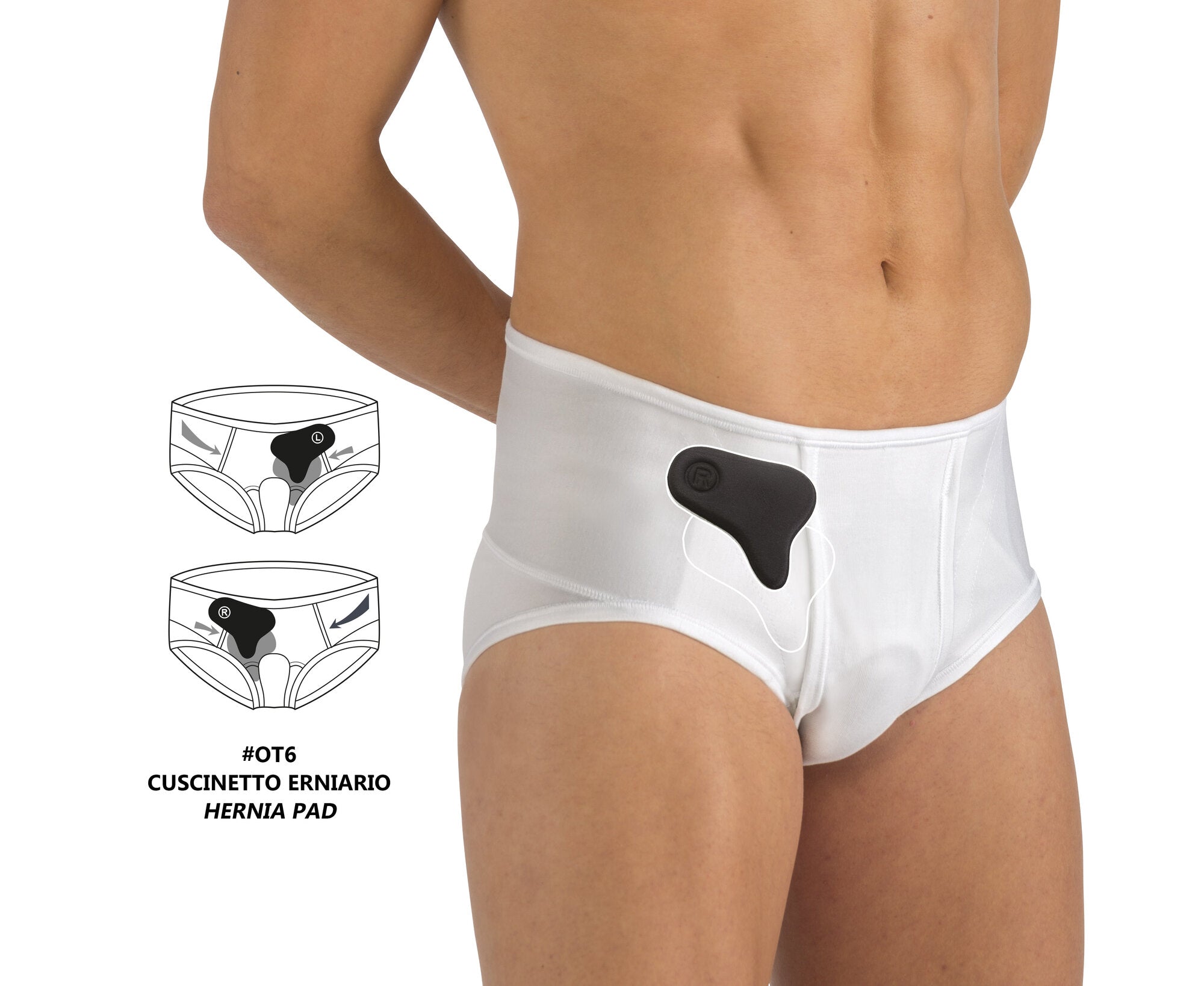 Pavis Erniablock Slip Vita Media Colore Azzurro Taglia 100 Cod.651-1