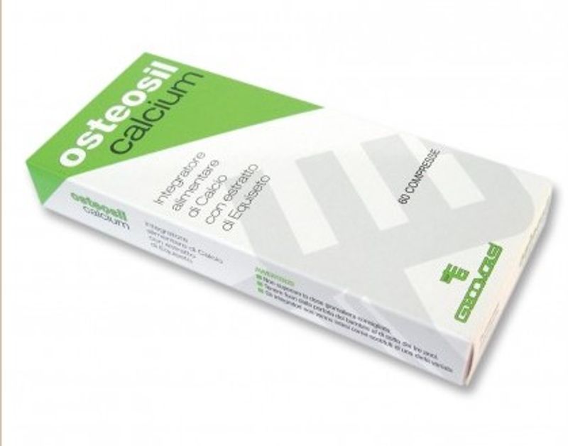 Osteosil Calcium utile nel trattamento naturale del rimodellamento osseo 60 compresse-1