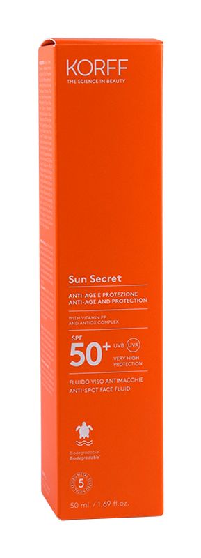 Korff Sun Secret Fluido Viso SPF50+ Antimacchie 50ml-1
