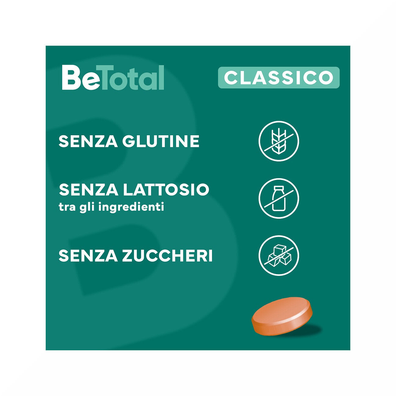 Be-Total Integratore Alimentare Vitamina B/B3/B12 Acido Folico Energia Per Adulti 20 Compresse-6