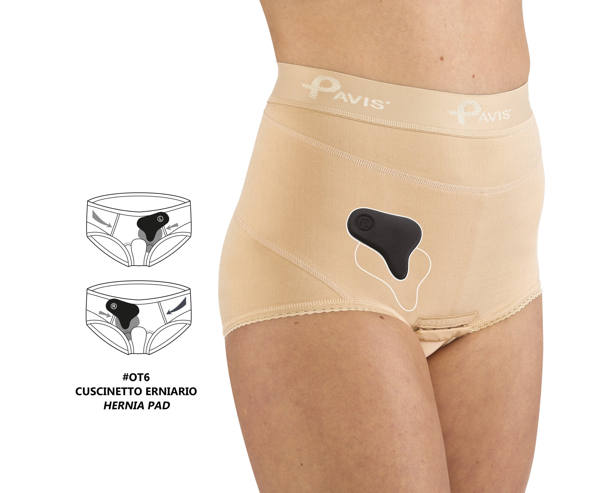 Pavis Wellness Slip Donna Erniablock Colore Nude Taglia 105 Cod. 672-1