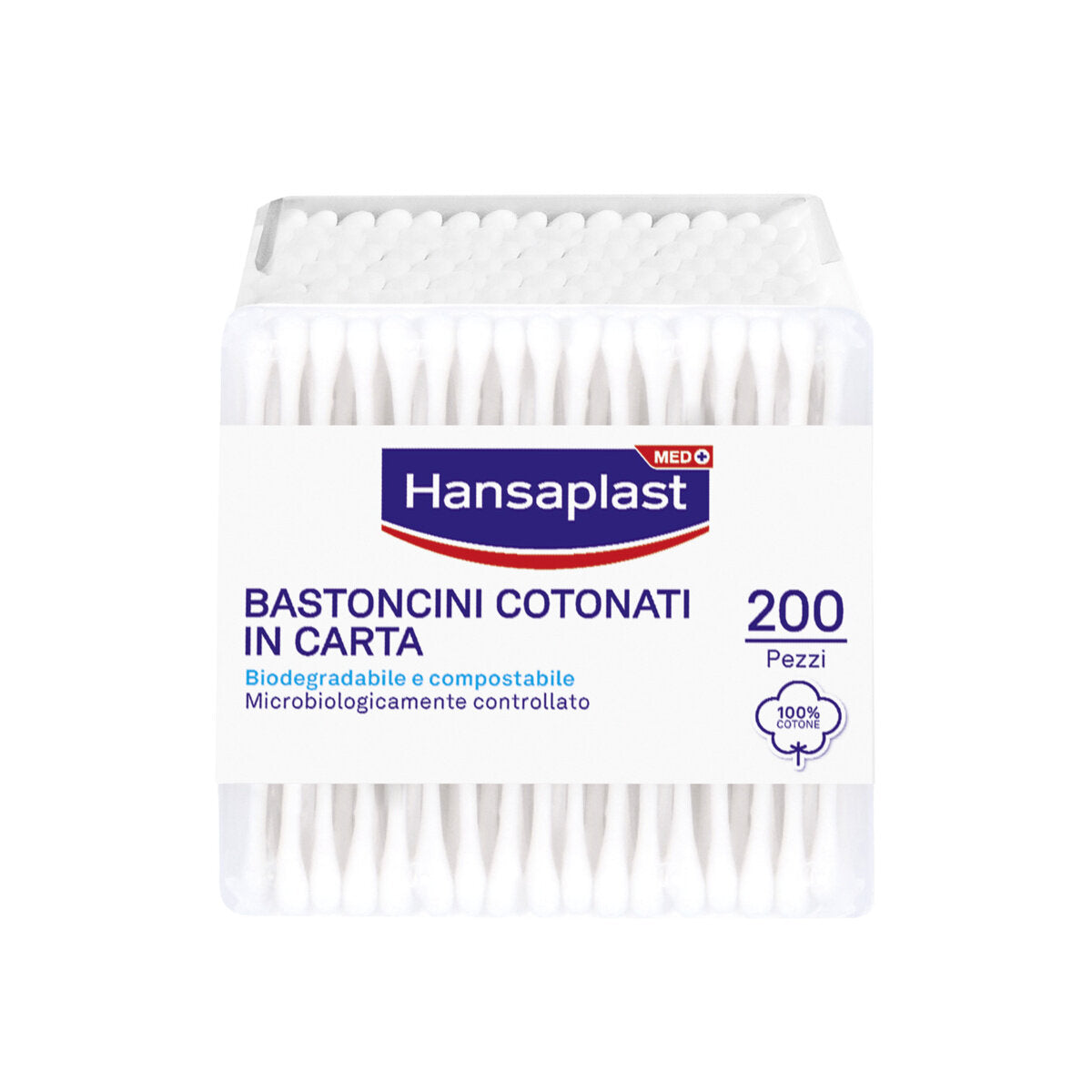 Hansaplast Bastoncini Cotonati Cotton Fioc Per il Kit Pronto Soccorso Casalingo 200 Pezzi-1