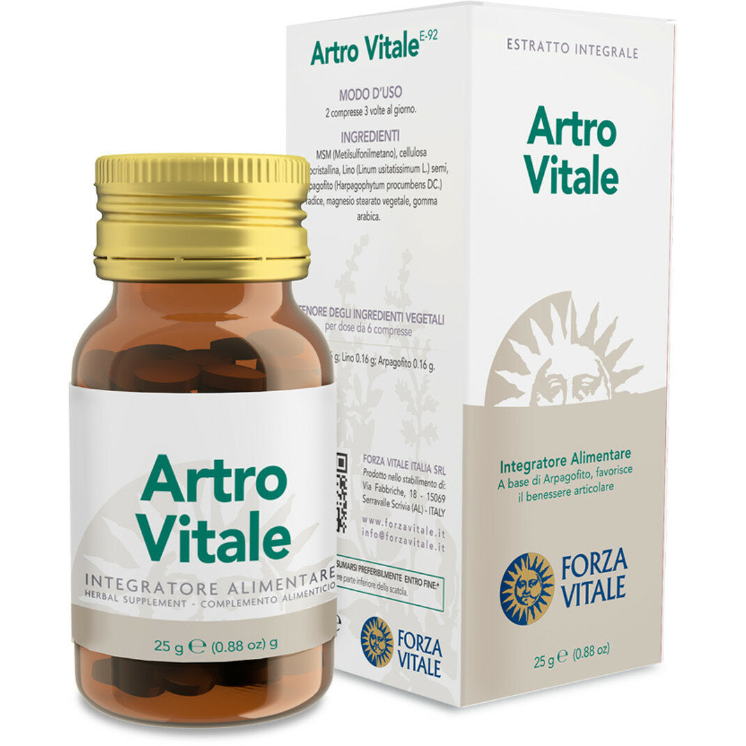 Forza Vitale Artro Vitale Ecosol favorisce il benessere delle articolazioni 60 compresse-2