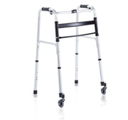 Mopedia Deambulatore Pieghevole Alluminio 2 Ruote Piroettanti Cod.RP734-2