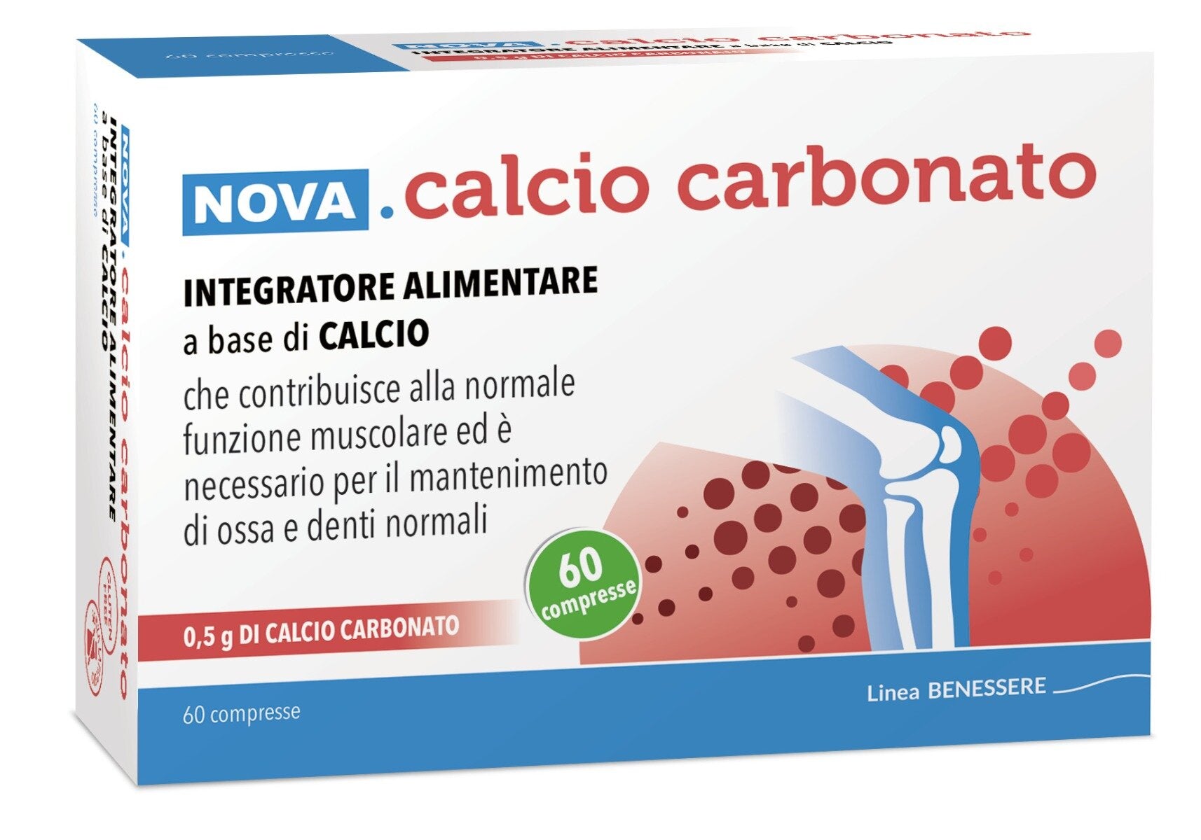 Calcio Carbonato utile per ossa e denti 0,5g 60 compresse-2