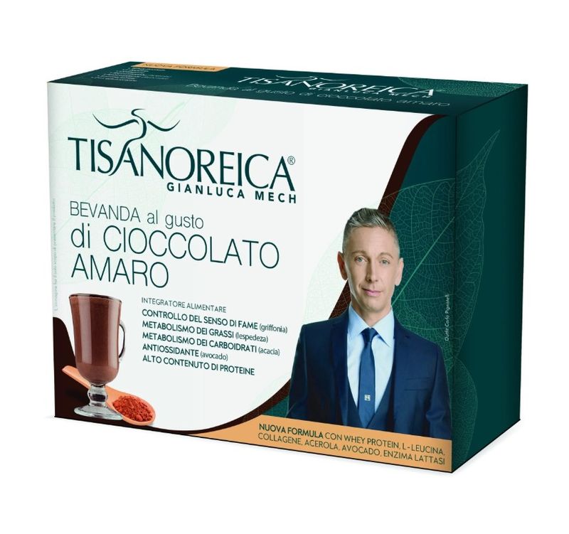 Tisanoreica bevanda al gusto cioccolato amaro 136g-1